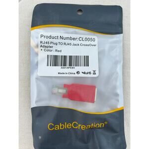CableCreation CL0050 RJ45 Crossover Adapter RJ45 Male to Female New